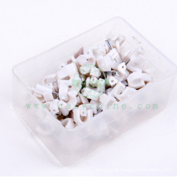 Shock Resisting Circle Nail Plastic Cable Clips